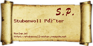 Stubenvoll Péter névjegykártya